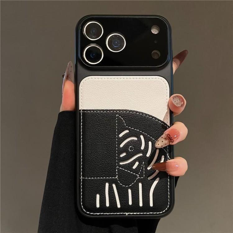 2026 Nyt Premium Læder Card Slot iPhone-etui – Limited Edition Year of the Horse