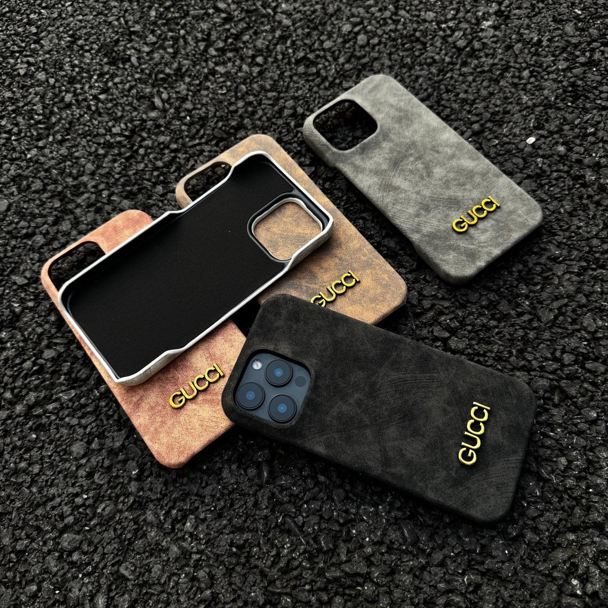 Capa clássica vintage estilo camurça para iPhone
