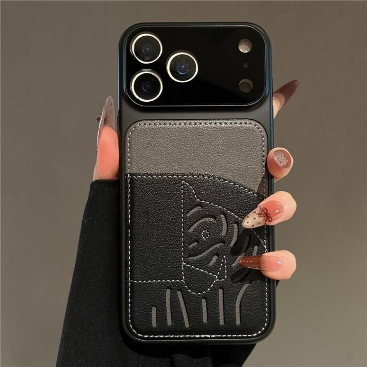 2026 Nyt Premium Læder Card Slot iPhone-etui – Limited Edition Year of the Horse