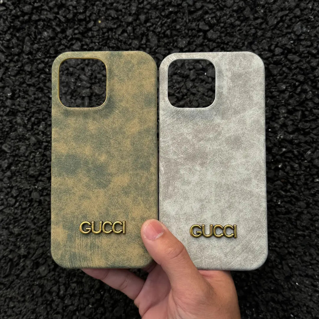 Capa clássica vintage estilo camurça para iPhone