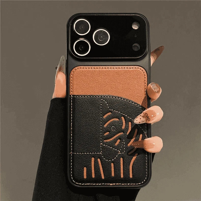 2026 Nyt Premium Læder Card Slot iPhone-etui – Limited Edition Year of the Horse